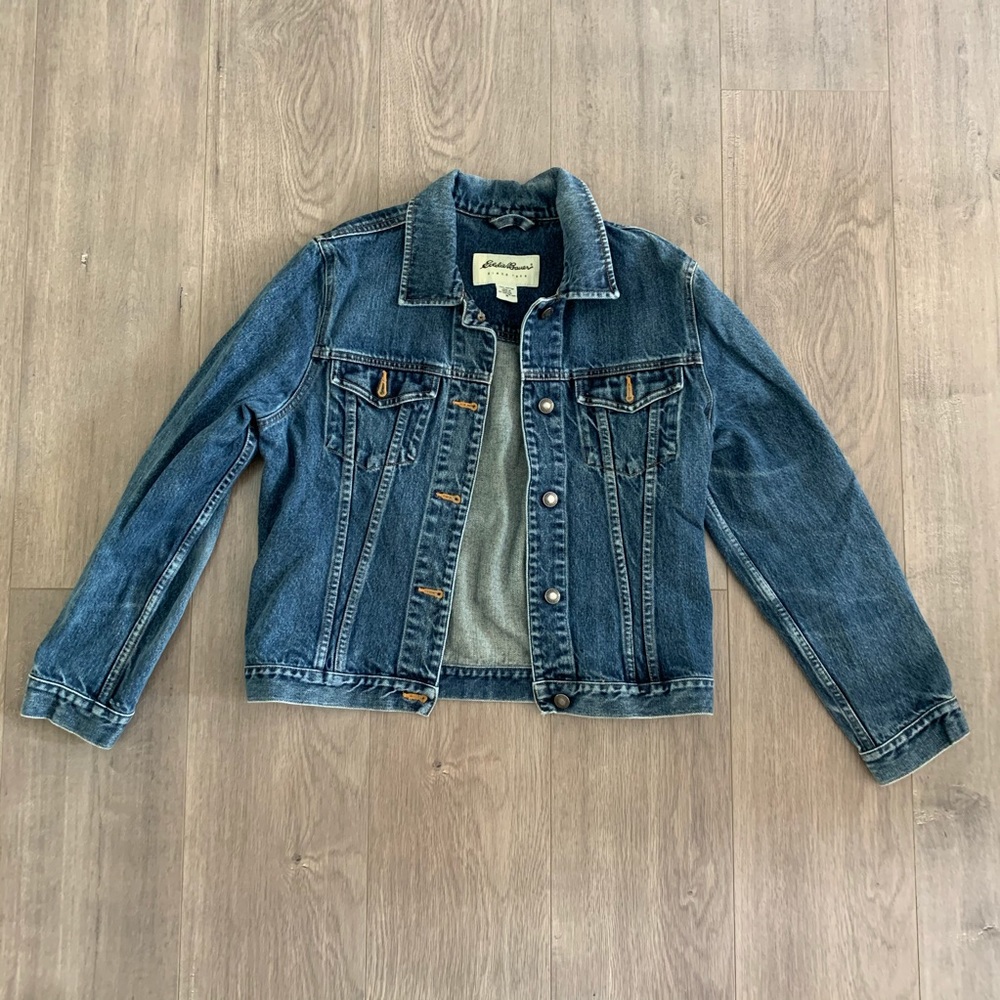 Eddie Bauer Denim Jean Jacket Women's Size M. O